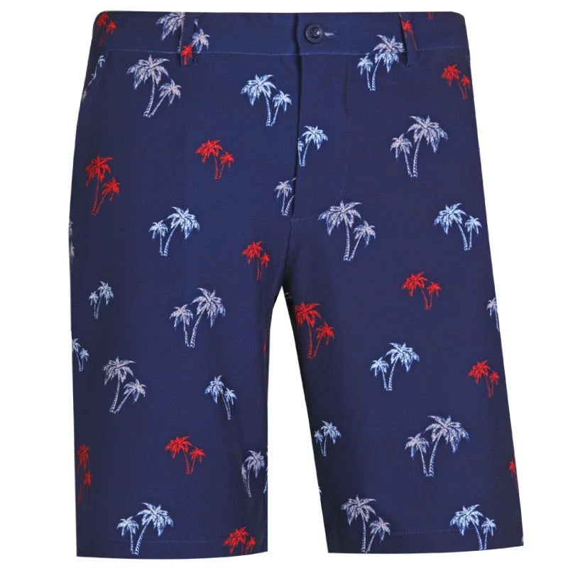 golf short with palm trees