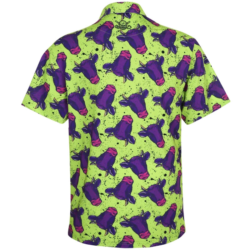 purple cow golf shirt
