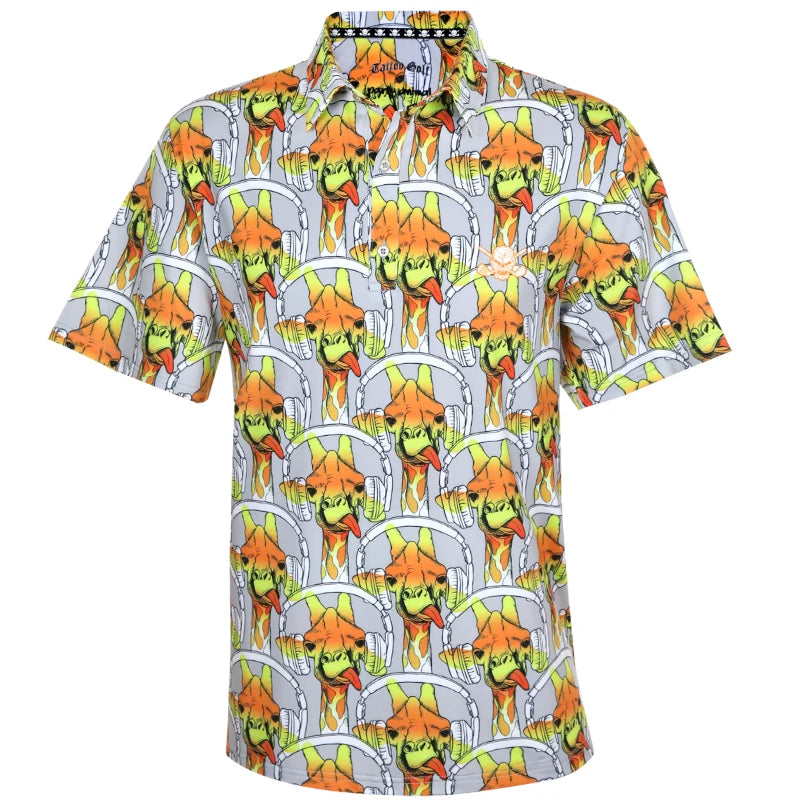 cool giraffe golf shirt for men