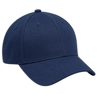 Plain navy cap shown for comparison.