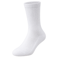 Plain white crew sock shown for comparison.