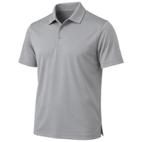 Plain grey polo shown for comparison.