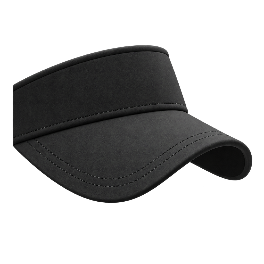 Illustration of a plain black visor.