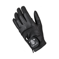 Black Tattoo Golf glove displayed on white.