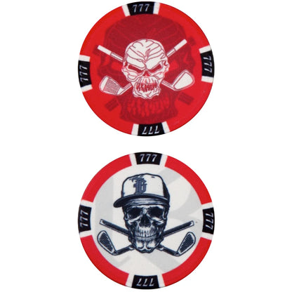 red poker chips