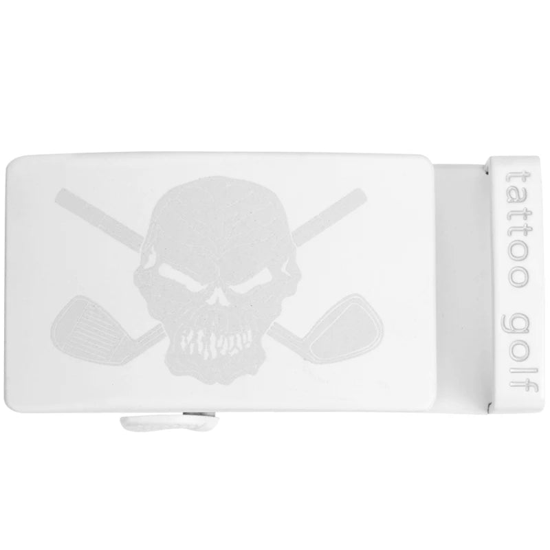 white belt buckle 