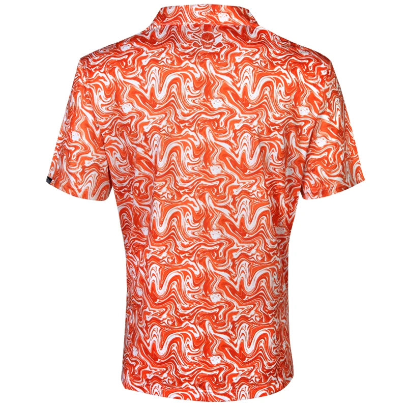 orange golf top for men