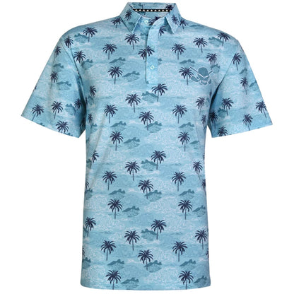 Summertime Cool-Stretch Men's Golf Shirt (Light Blue) - Price Slashed!