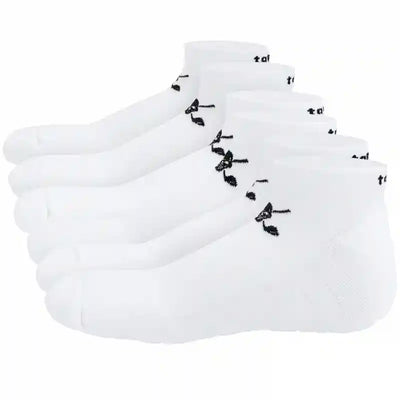 White Performance Low Cut Golf Socks - 3 Pack - White