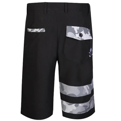black camo golf shorts