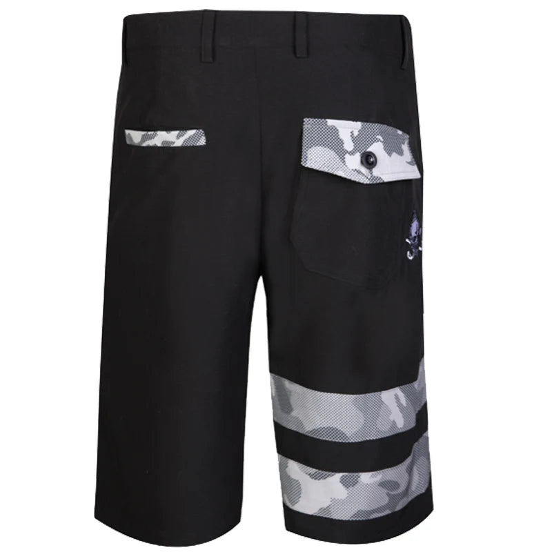 black camo golf shorts