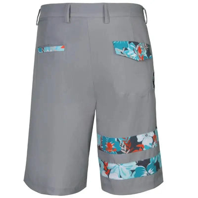 grey hawaiian golf shorts