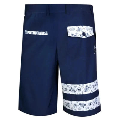 blue golf shorts