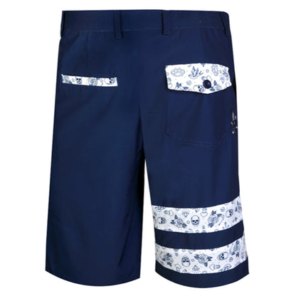 blue golf shorts