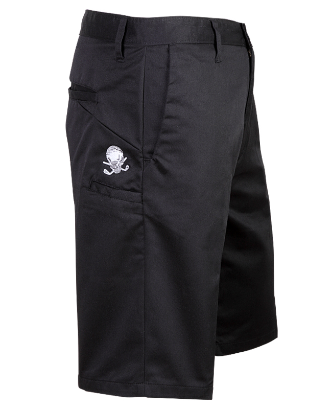 black golf shorts